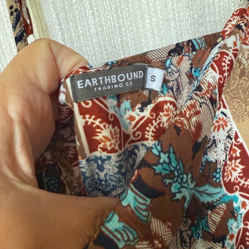 Earthbound Multicolor Patchwork Dress - image 3